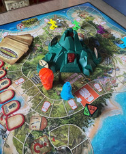 Vintage Volcano Island Countdown Working Complete Boxed Board Game Spin Master
