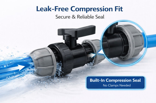 Tap valve compression - tap, pipe