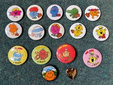 Mr Men Vintage Beefeater Pin Badges