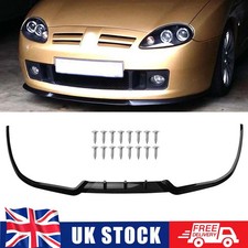 For Mg TF Cupra R Lip Front Bumper Lower Spoiler Lip 3Pcs Gloss Black Body Kit
