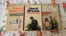3 x Nevil Shute Paperback Books from late 1960s early 1970s