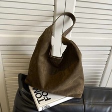 Women Suede Tote Bag Shoulder