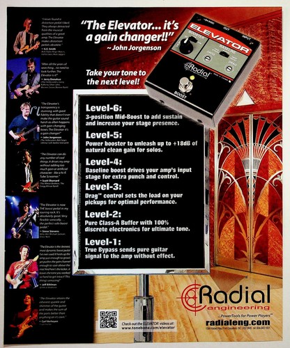 Radial elevator guitar - radial, pedal