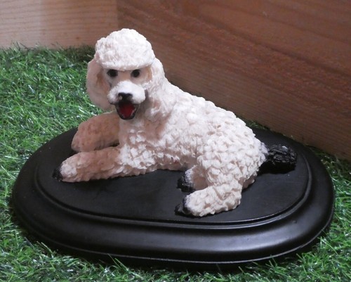Vintage white poodle dog - vintage,
