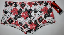 TYR Men's 36 Large White Black Red LUCKY Swim Suit Briefs Polymesh Trainer New