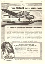 1943 WW2 aviation Ad GENERAL