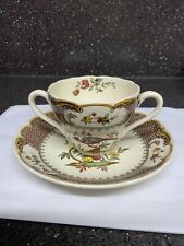 Copeland Spode Antique 2 Handled Cup/Bowl, And Saucer,Birds Pattern uk only.
