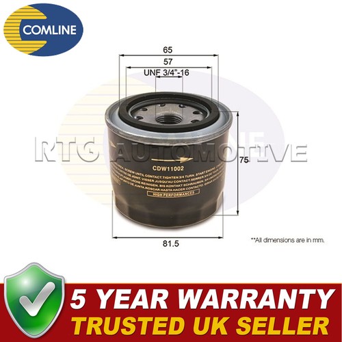 Comline oil filter - fits, daewoo