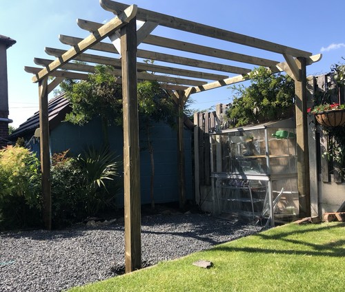 Wooden pergola free fitting - wooden,