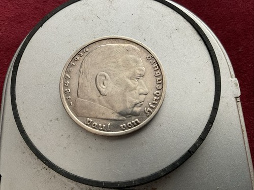Milled silver reichsmark - silver,