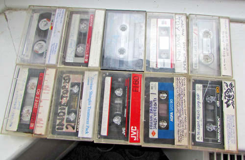 Cassette tapes mixed - 10,
