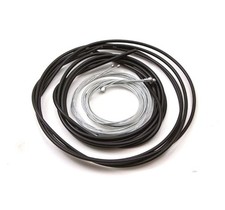 Clarks Brake and Gear Cable Kit Stainless Steel for Road Hybrid Bikes Black