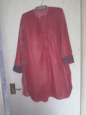 Asian Orange Velvet Outfit For