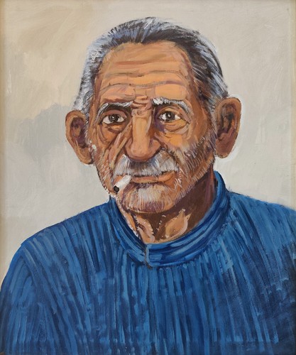 Realist portrait old - portrait,