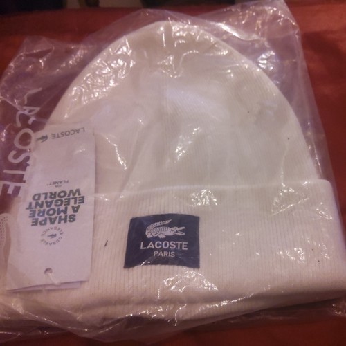 Lacoste front logo beanie - logo, hat