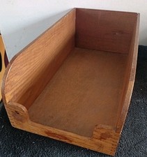 Vintage Wooden Desk Tidy Tray