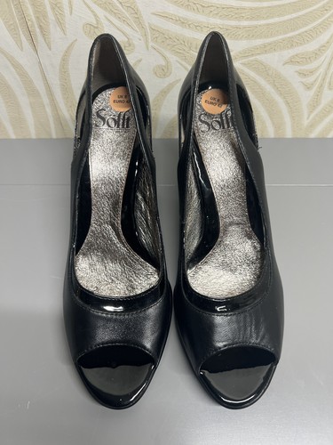 Sofft women black peep - women's,