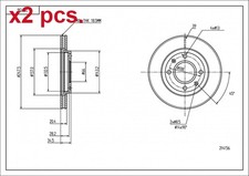 X2 PCS FRONT BRAKE DISC ROTOS