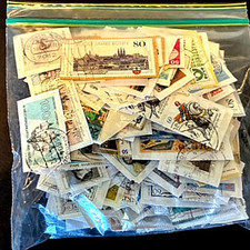 German Stamp Lot On Paper 2+