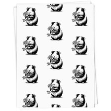 'Guinea Pig Holding Marigold' Gift Wrap / Wrapping Paper / Gift Tags (GI052651)