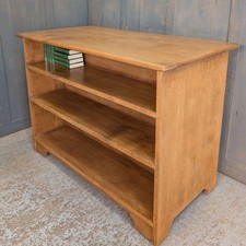 Oak Double Sided Mobile Mega Bookcase