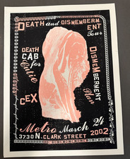 Death Cab For Cutie & Dismemberment Plan 2002 Show Poster (DC Metro)- MINT