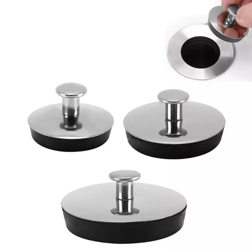 Stainless steel bath sink - bath, plug