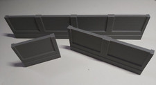 OO Gauge Model Railway Station High Wall Double Sided Detail 3 Different Lengths