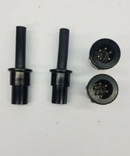 2 SETS  BULGIN  6 PIN  TYPE  (ONLY 5 PINS  FITTED)   PLUGS  AND  PANEL   SOCKETS