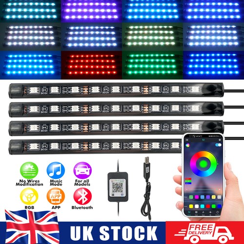 Rgb led car interior - 4x,