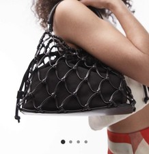 Topshop leather knitted bag - bag, w