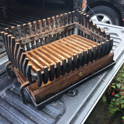 Wrought iron fire basket and - wrought,