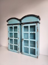 2x Shabby Chic Wall Hanging Shelves Shelf Cabinets Bathroom Kitchen Beach Hut 