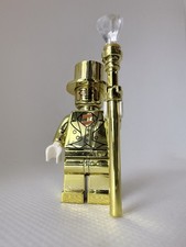 Lego Chrome Plated Mr Gold Mini Figure RARE New!!