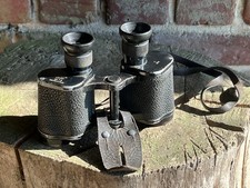 WW2 GERMAN HENSOLDT DIENSTGLAS  6x30 BINOCULARS ( reticle & button flap )