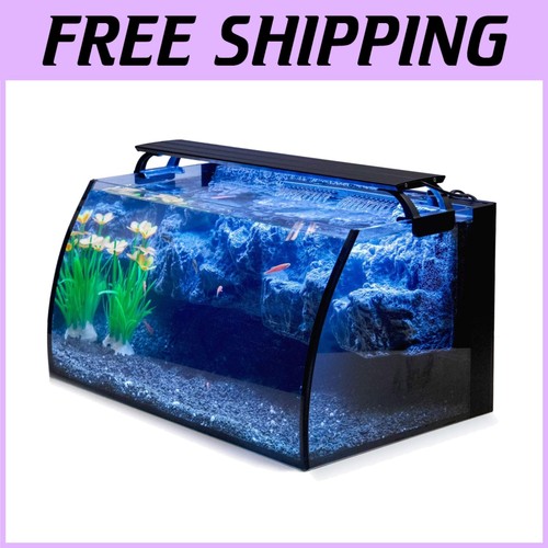 Curved glass aquarium - glass, with