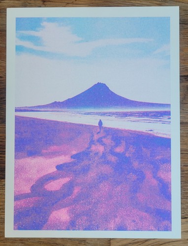 Purple landscape riso - landscape,