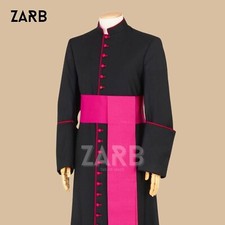 Black Bishop Cassock Fuchsia