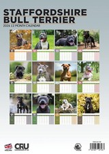 Staffordshire Bull Terrier Dog 2026 A3 Calendar