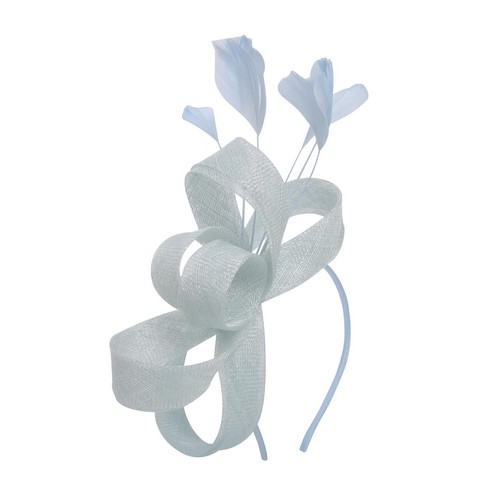 Sinamay looped feather - sinamay,
