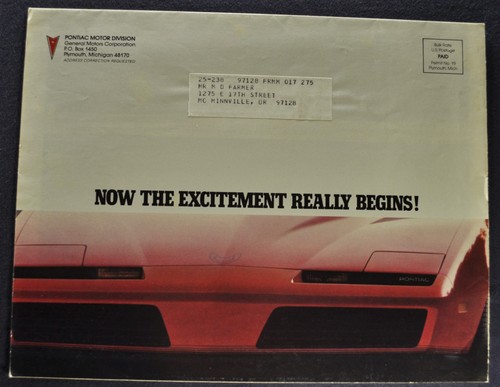 1982 pontiac mailer - 1982,
