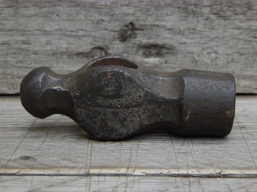 Vintage forged steel ball pein - ball,