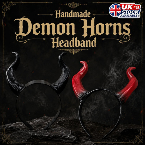 Demon horns headpiece - horns,