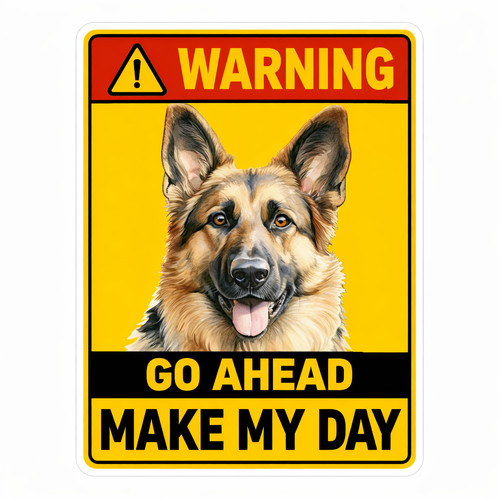 Warning dog sign go - warning,