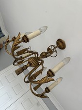 Chandelier Lee Longlands with Candle Lightbulbs Stunning Ceiling Light Gold