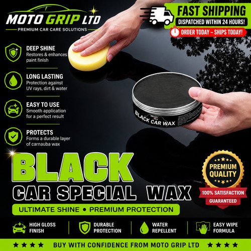 Black car wax professional - black,