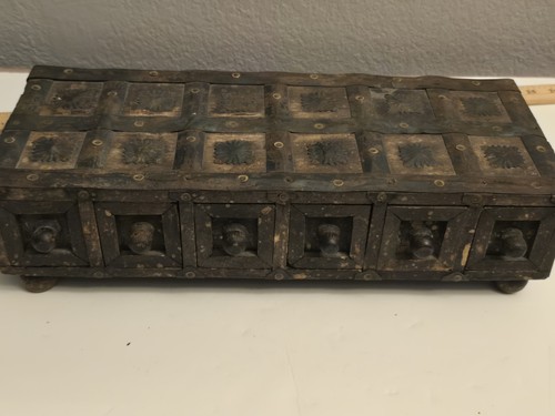 Vintage indian wooden spice - vintage,