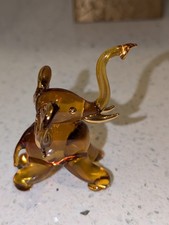 vintage glass elephant