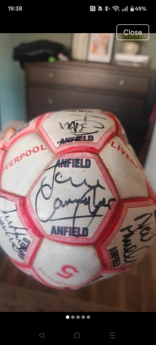 Liverpool signed ball - liverpool,