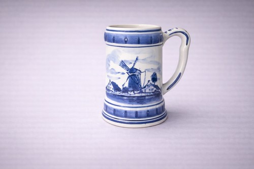 Delft blue tankard - blue, tankard,goedewaagen